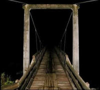 Bridge leading into the dark